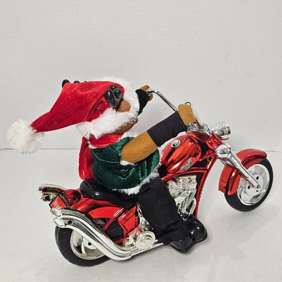 Dan Dee Reindeer Chopper Motorcycle Sound Lights Plays Grandma Got Run Over - Picture 6 of 12